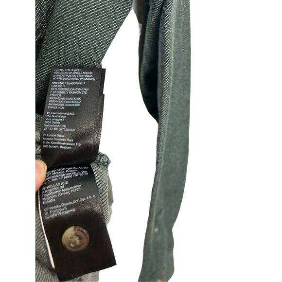 The North Face Women's Button-Down Long Sleeves Denim T-Shirt Green Gray Size S/ - Picture 5 of 6